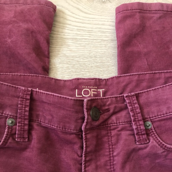 Ann Taylor LOFT Modern Straight Cords Pink Pants - Picture 14 of 16